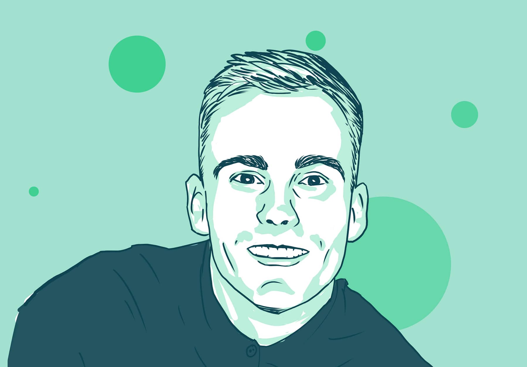 Illustrated portrait of Elliot Bowen, founder of Silly UI